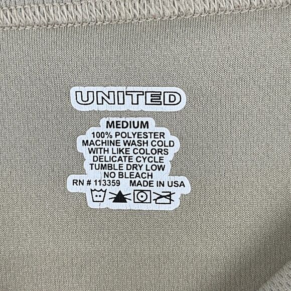 United Shirt Mens M Beige Base Layer Cold Weather Military Tactical Issue USA - Picture 3 of 6